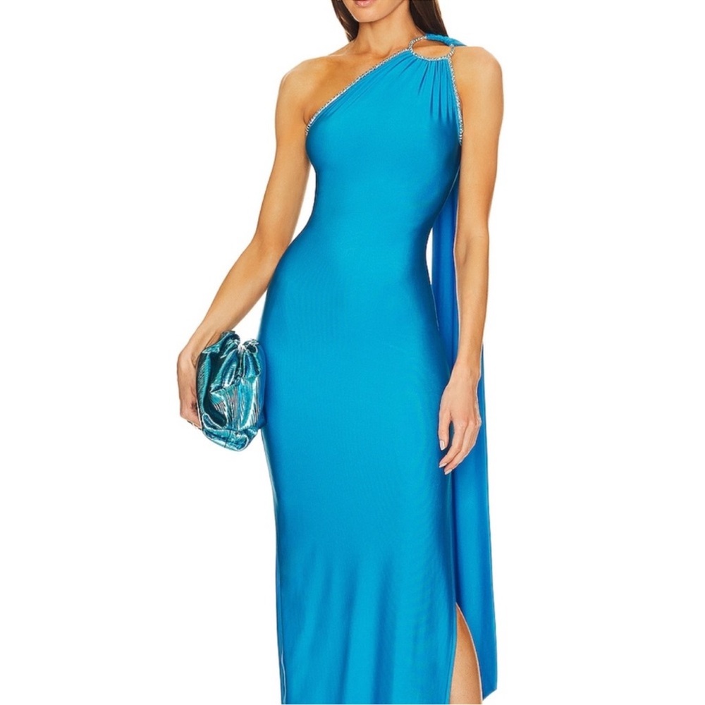 REVOLVE Vibrant Blue One-Shoulder Dress